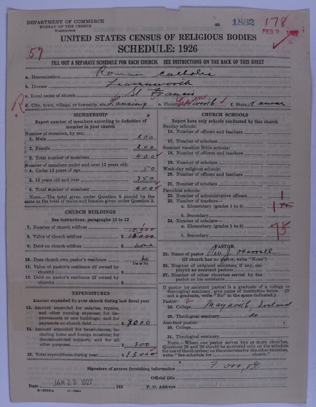 Scan of Roman Catholic Church: 1882