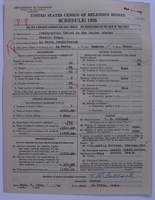 Scan of Presbyterian Church in the United States: 3147