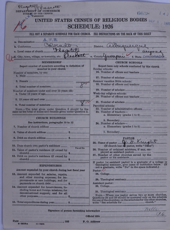 Scan of African Methodist Episcopal Church: 6638