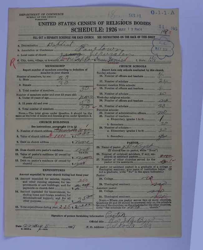 Scan of Negro Baptists: 9391