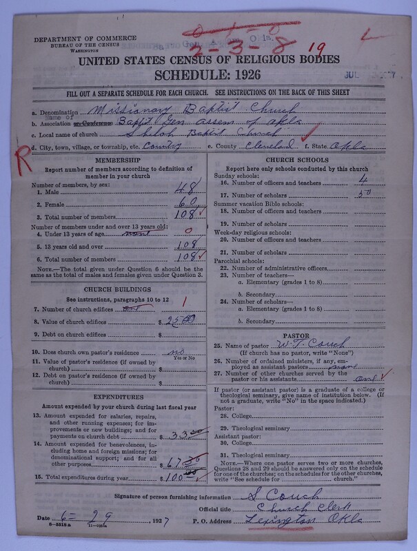 Scan of Missionary Baptist General Assembly of Oklahoma: 19