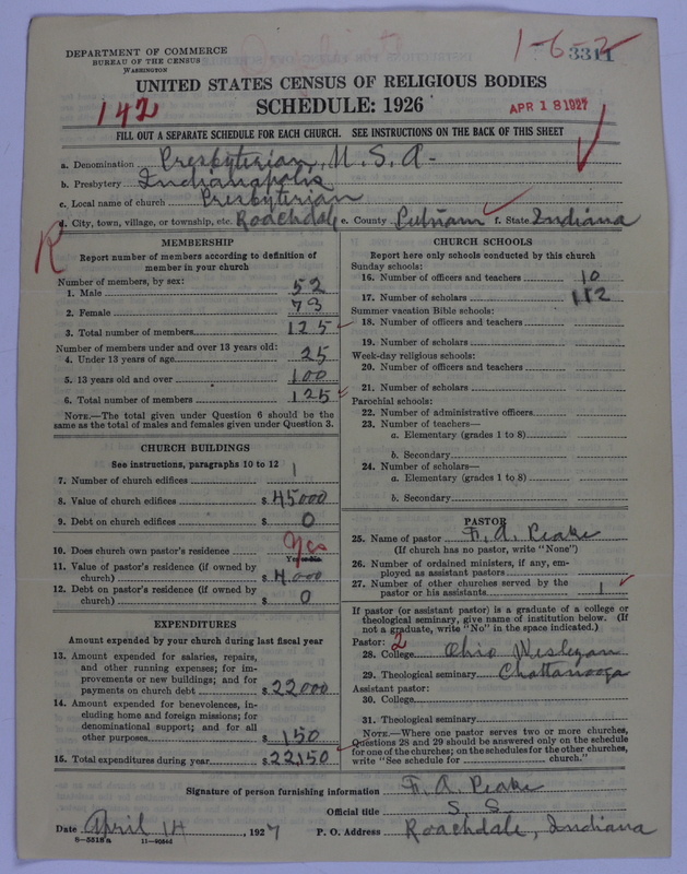 Scan of Presbyterian Church in the United States of America: 3311