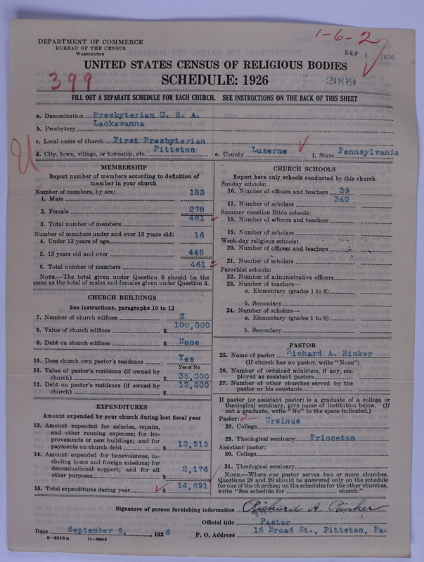Scan of Presbyterian Church in the United States of America: 2009
