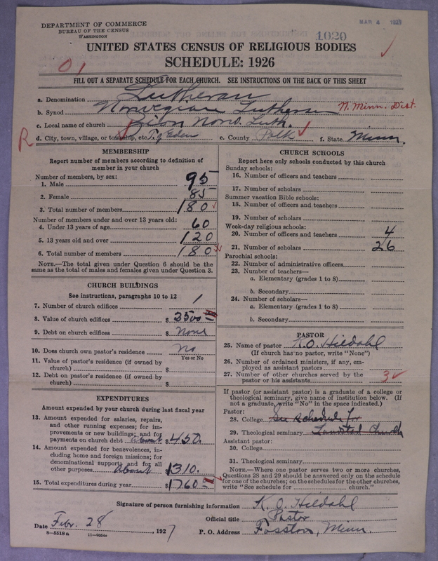 Scan of Norwegian Lutheran Church of America: 1020