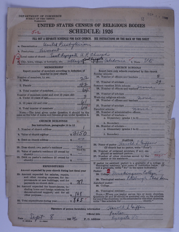 Scan of United Presbyterian Church of North America: 2