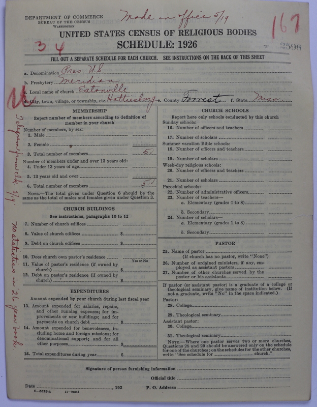 Scan of Presbyterian Church in the United States: 2596