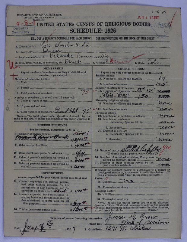 Scan of Presbyterian Church in the United States of America: 8032