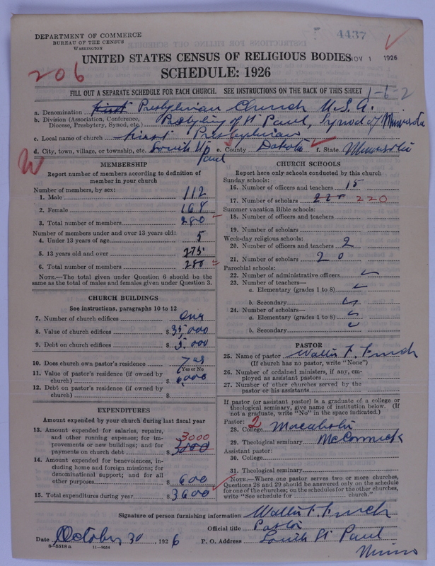 Scan of Presbyterian Church in the United States of America: 4437