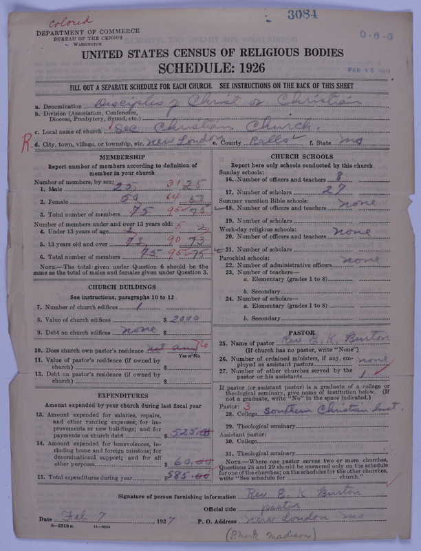 Scan of Disciples of Christ: 3084