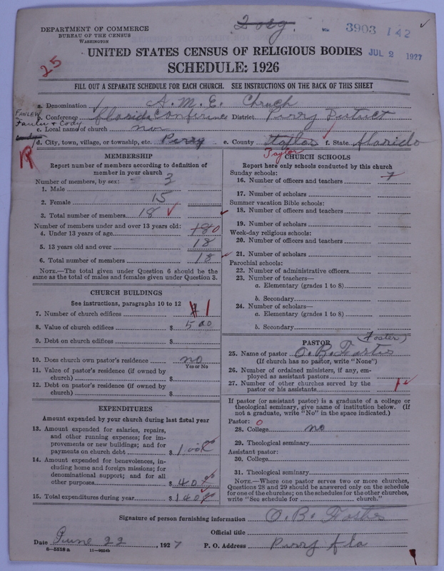 Scan of African Methodist Episcopal Church: 3903