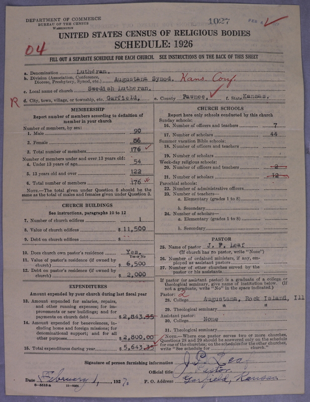 Scan of Evangelical Lutheran Augustana Synod of North America: 1027