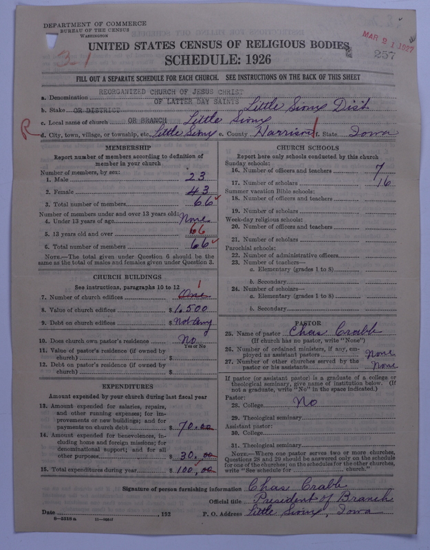 Scan of Reorganized Church of Jesus Christ of Latter Day Saints: 257