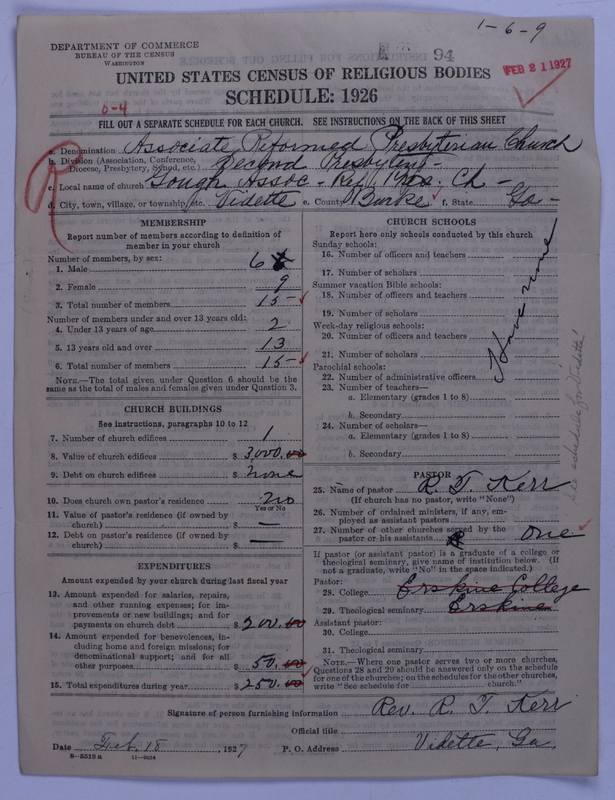 Scan of Associate Reformed Presbyterian Church: 94