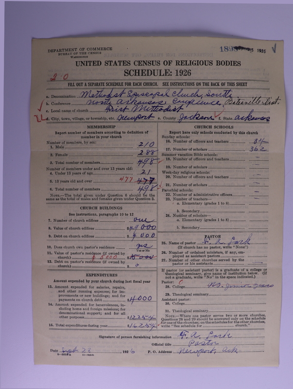Scan of Methodist Episcopal Church, South: 1898