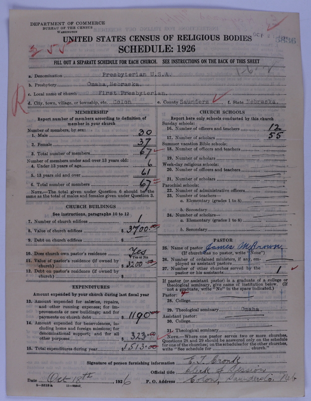 Scan of Presbyterian Church in the United States of America: 5836