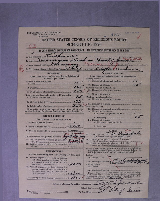 Scan of Norwegian Lutheran Church of America: 1237