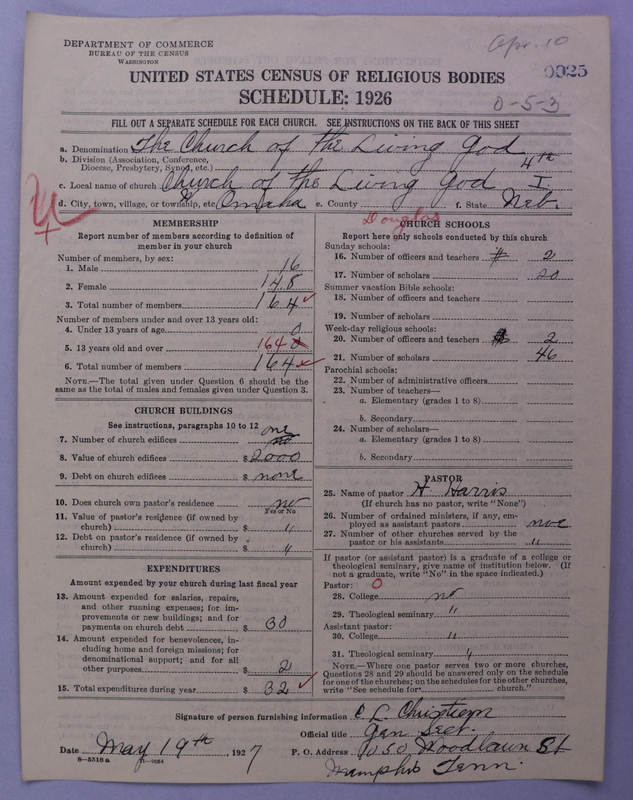 Scan of Church of the Living God, Christian Workers for Fellowship: 25