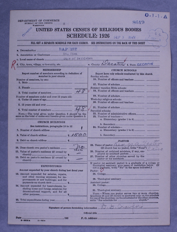 Scan of Negro Baptists: 8619