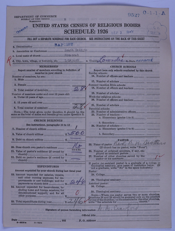 Scan of Negro Baptists: 9527