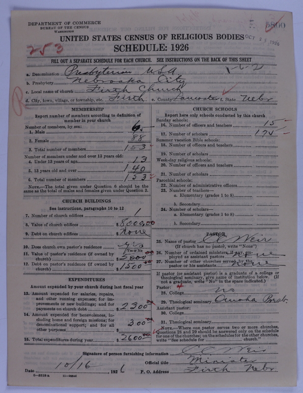 Scan of Presbyterian Church in the United States of America: 5800
