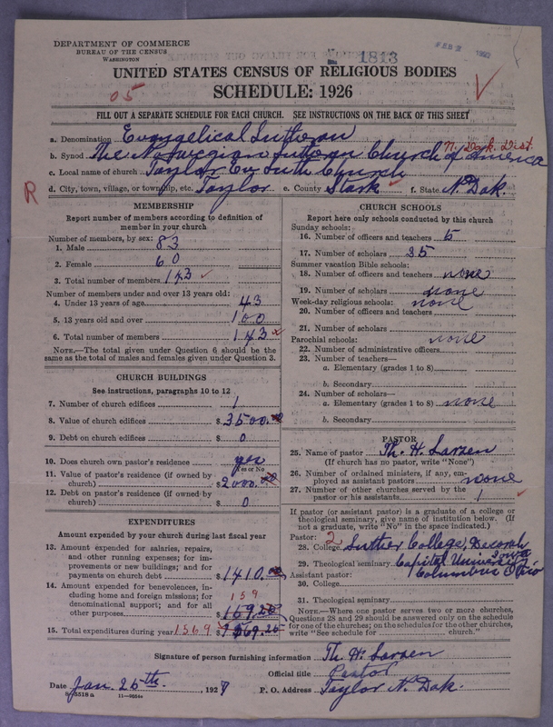 Scan of Norwegian Lutheran Church of America: 1813