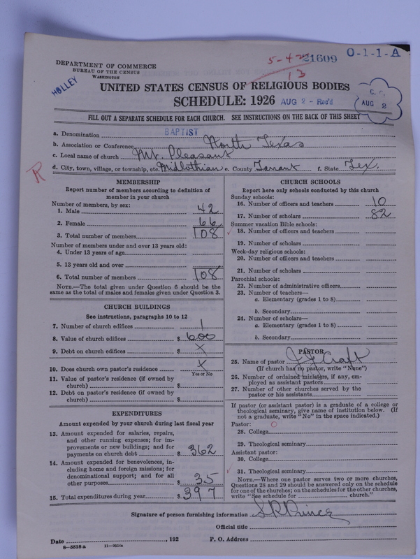 Scan of Negro Baptist: 21609