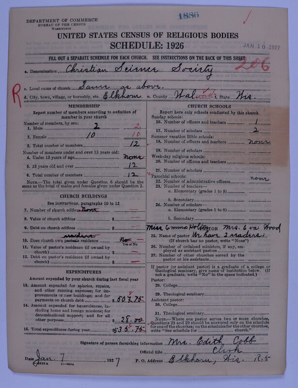 Scan of Church of Christ, Scientist: 1886