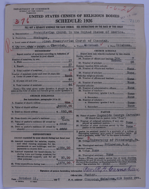 Scan of Presbyterian Church in the United States of America: 7410