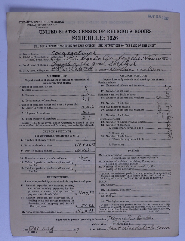 Scan of Federated Churches: 4