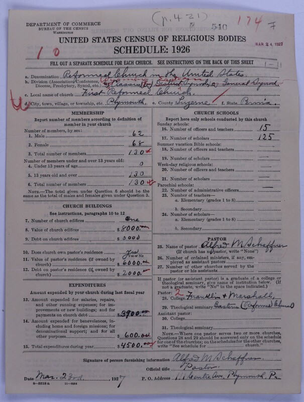 Scan of Reformed Church in the United States: 539