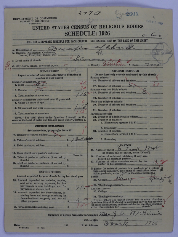 Scan of Disciples of Christ: 2601