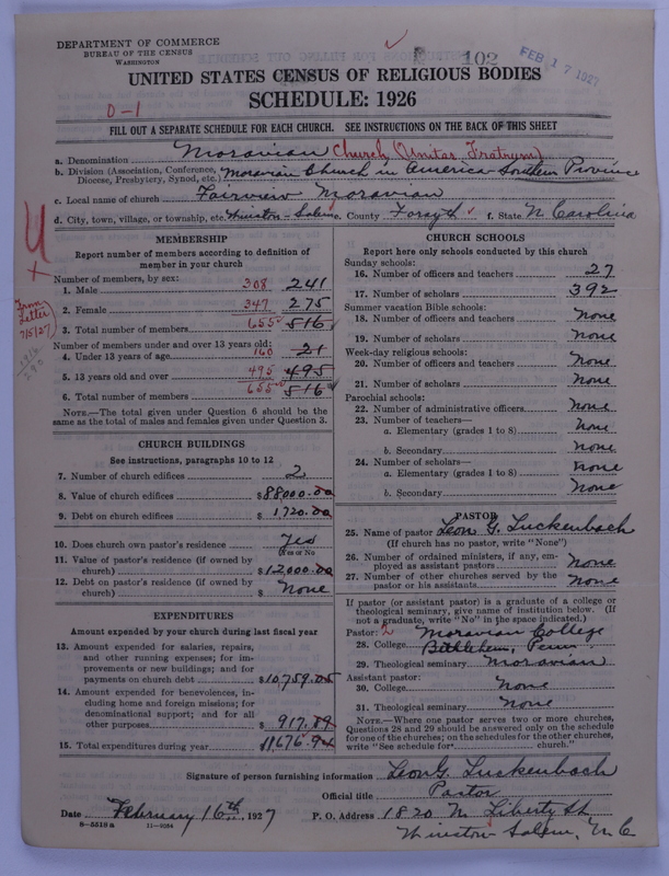 Scan of Moravian Church in America: 102