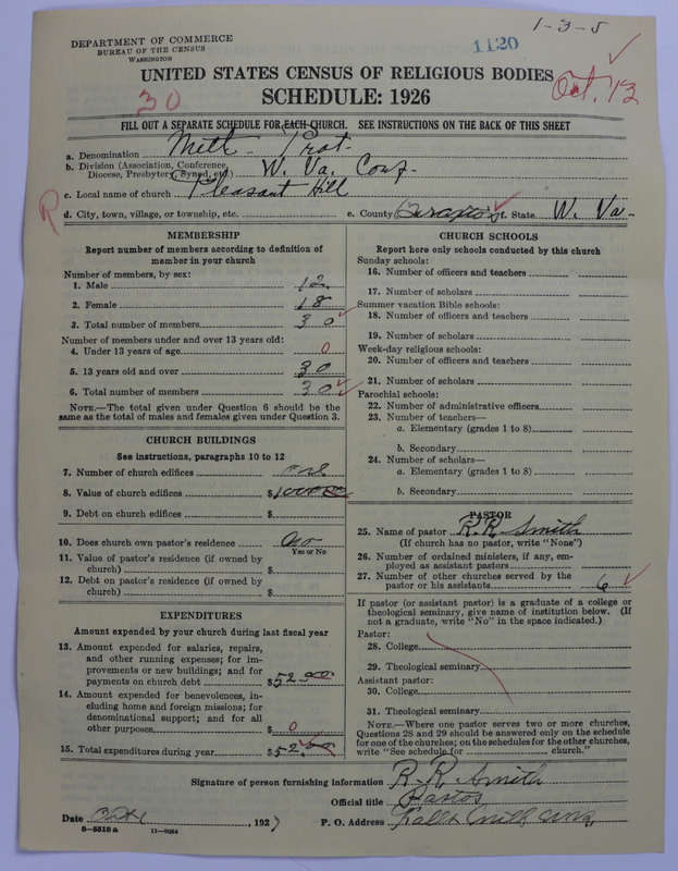 Scan of Methodist Protestant Church: 1120