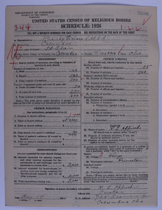 Scan of Presbyterian Church in the United States of America: 2658
