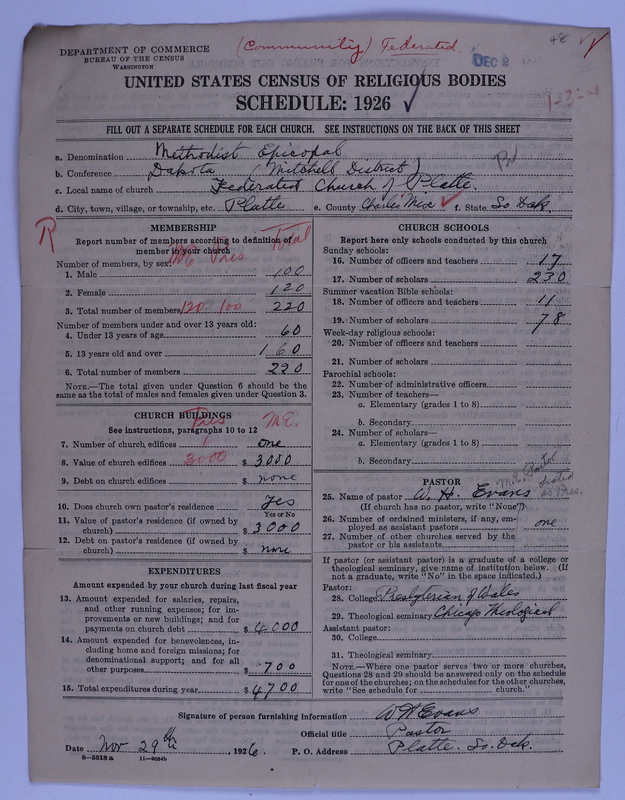 Scan of Federated Churches: 48