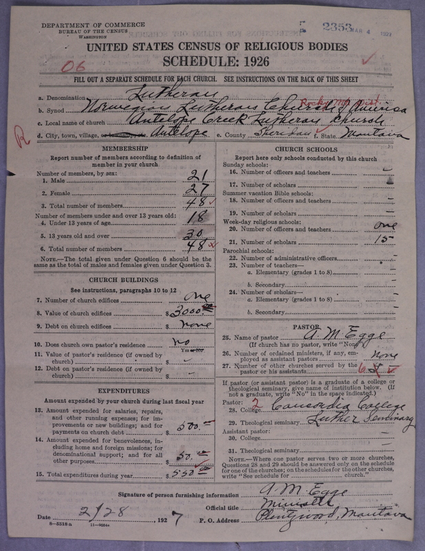Scan of Norwegian Lutheran Church of America: 2353