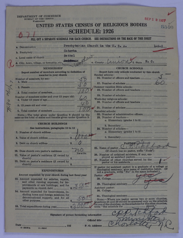 Scan of Presbyterian Church in the United States of America: 6540