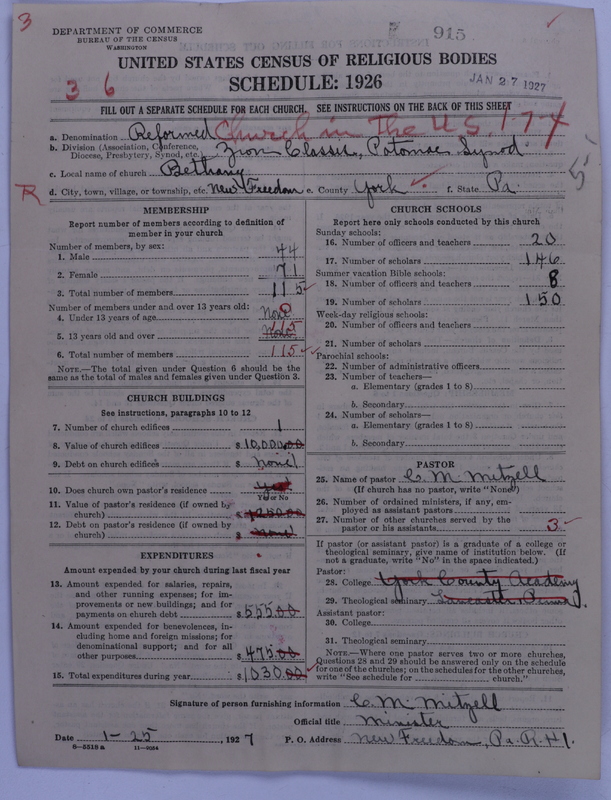 Scan of Reformed Church in the United States: 915
