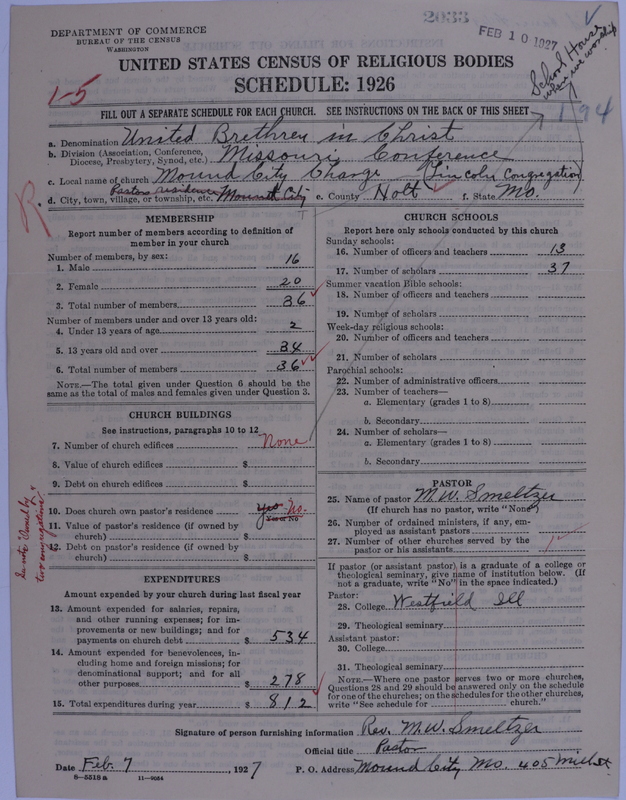 Scan of Church of the United Brethren in Christ: 2033