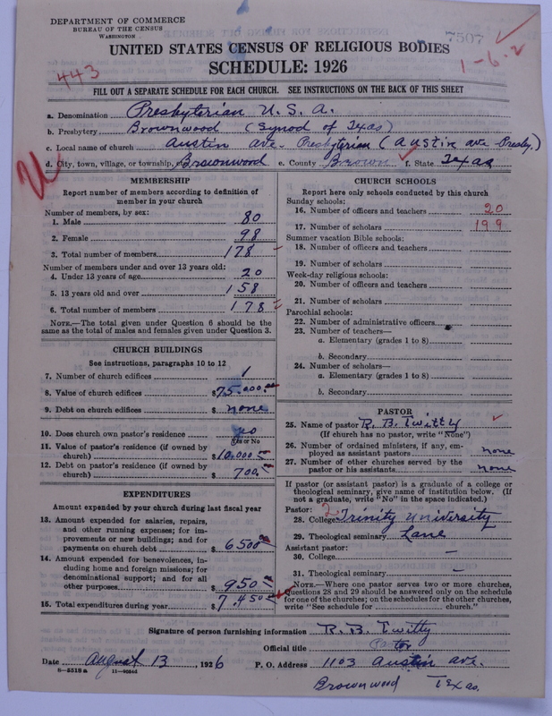 Scan of Presbyterian Church in the United States: 7507