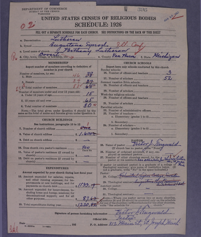 Scan of Evangelical Lutheran Augustana Synod of North America: 396
