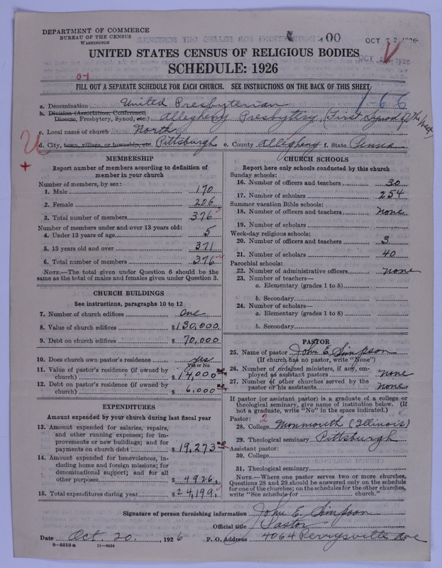 Scan of United Presbyterian Church of North America: 100
