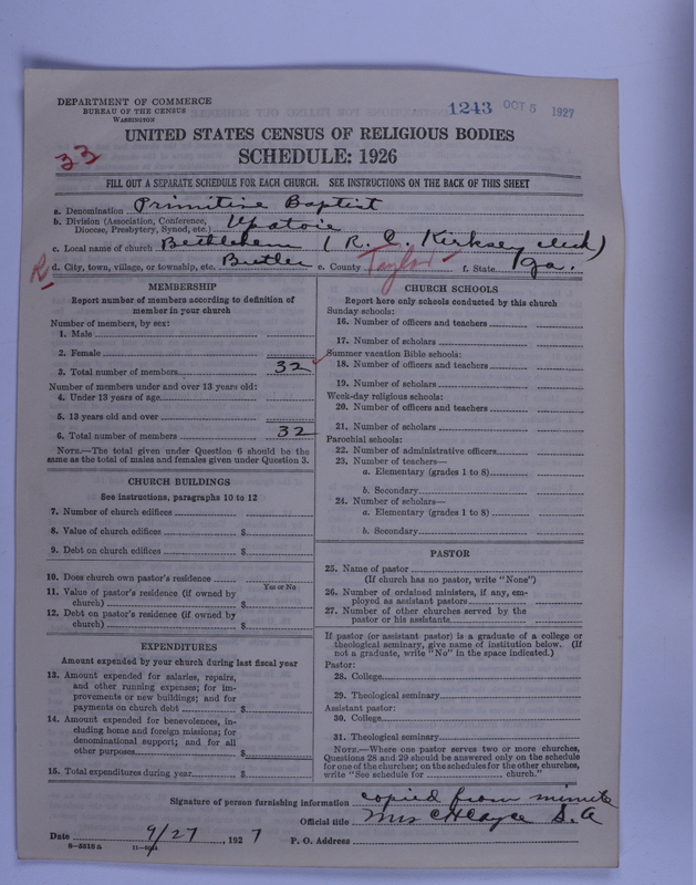 Scan of Primitive Baptists: 1243