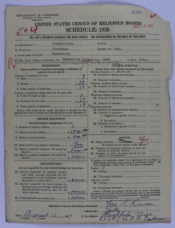 Scan of Presbyterian Church in the United States of America: 4397