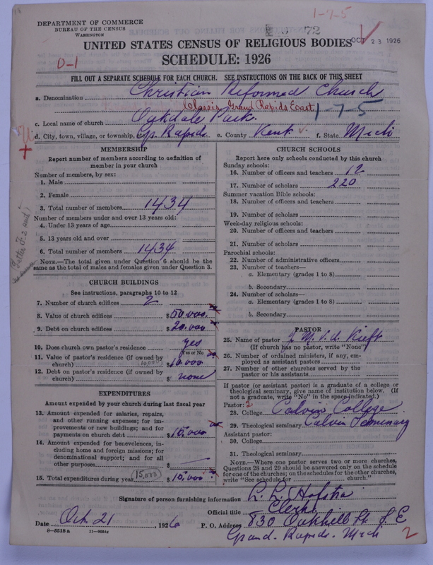 Scan of Christian Reformed Church: 72