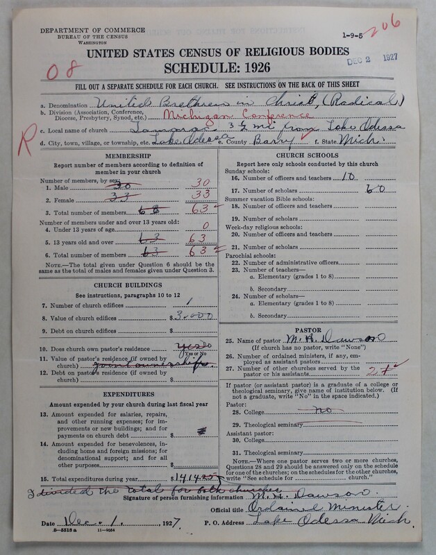 Scan of Church of the United Brethren in Christ (Old Constitution): 206