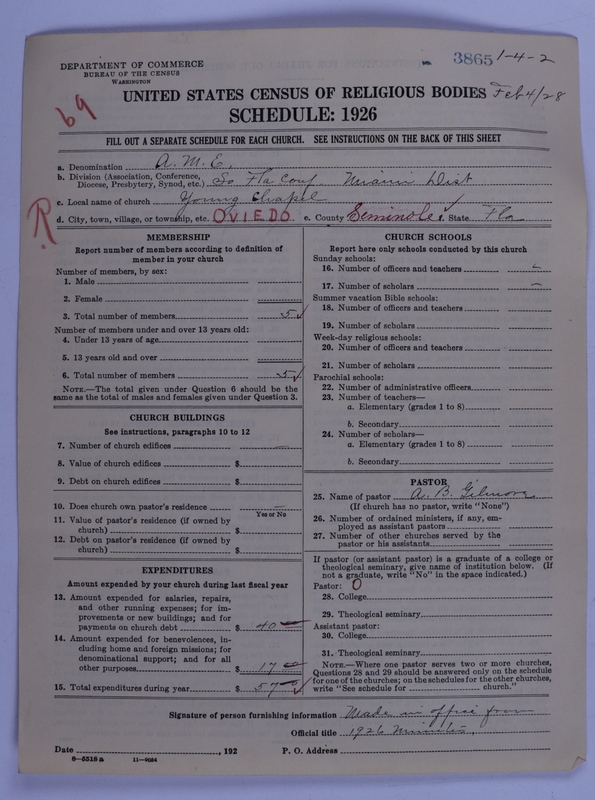 Scan of African Methodist Episcopal Church: 3865