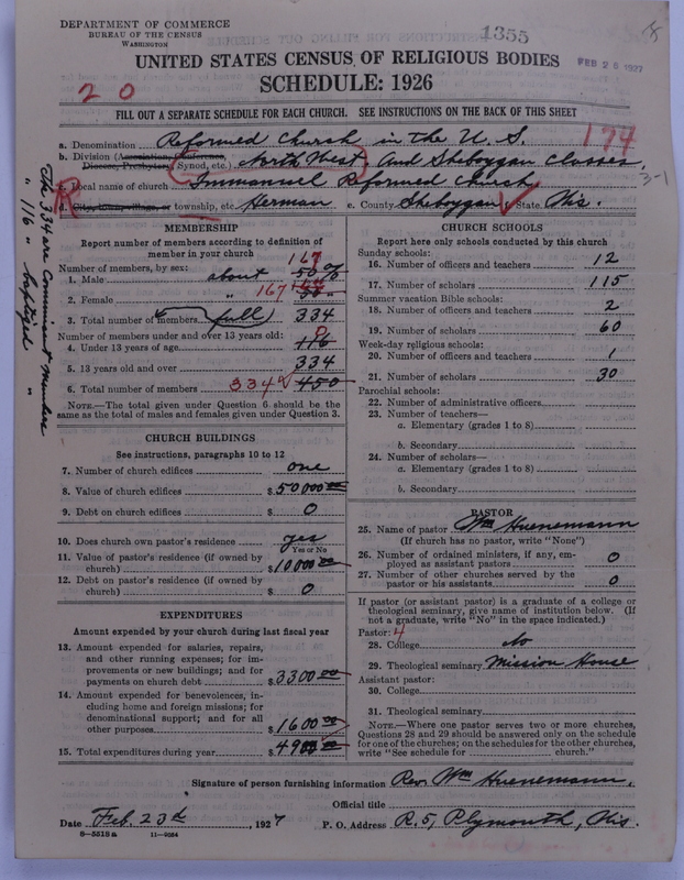 Scan of Reformed Church in the United States: 1355