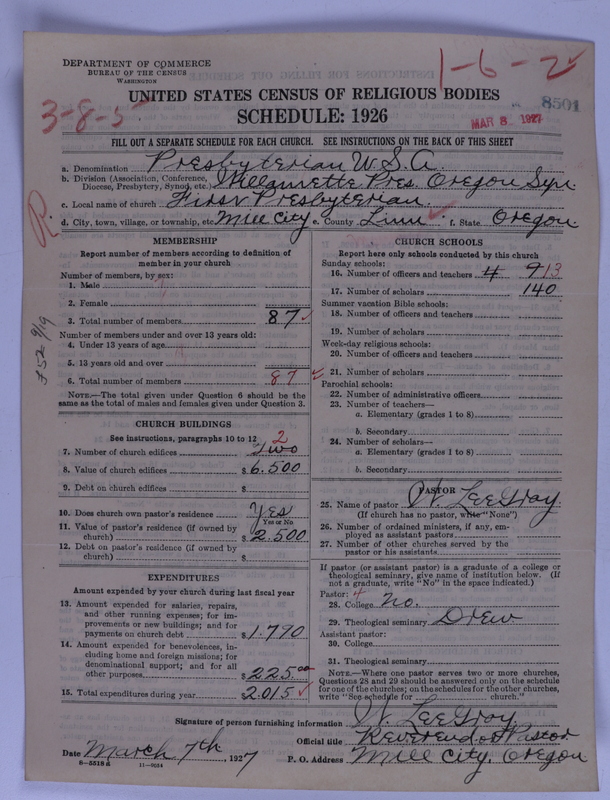 Scan of Presbyterian Church in the United States of America: 8501