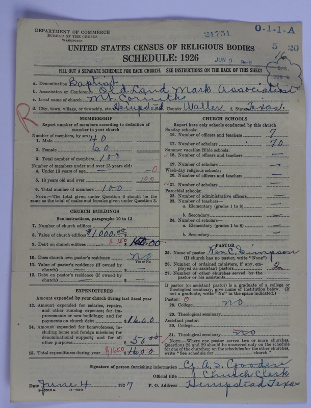 Scan of Negro Baptists: 21751